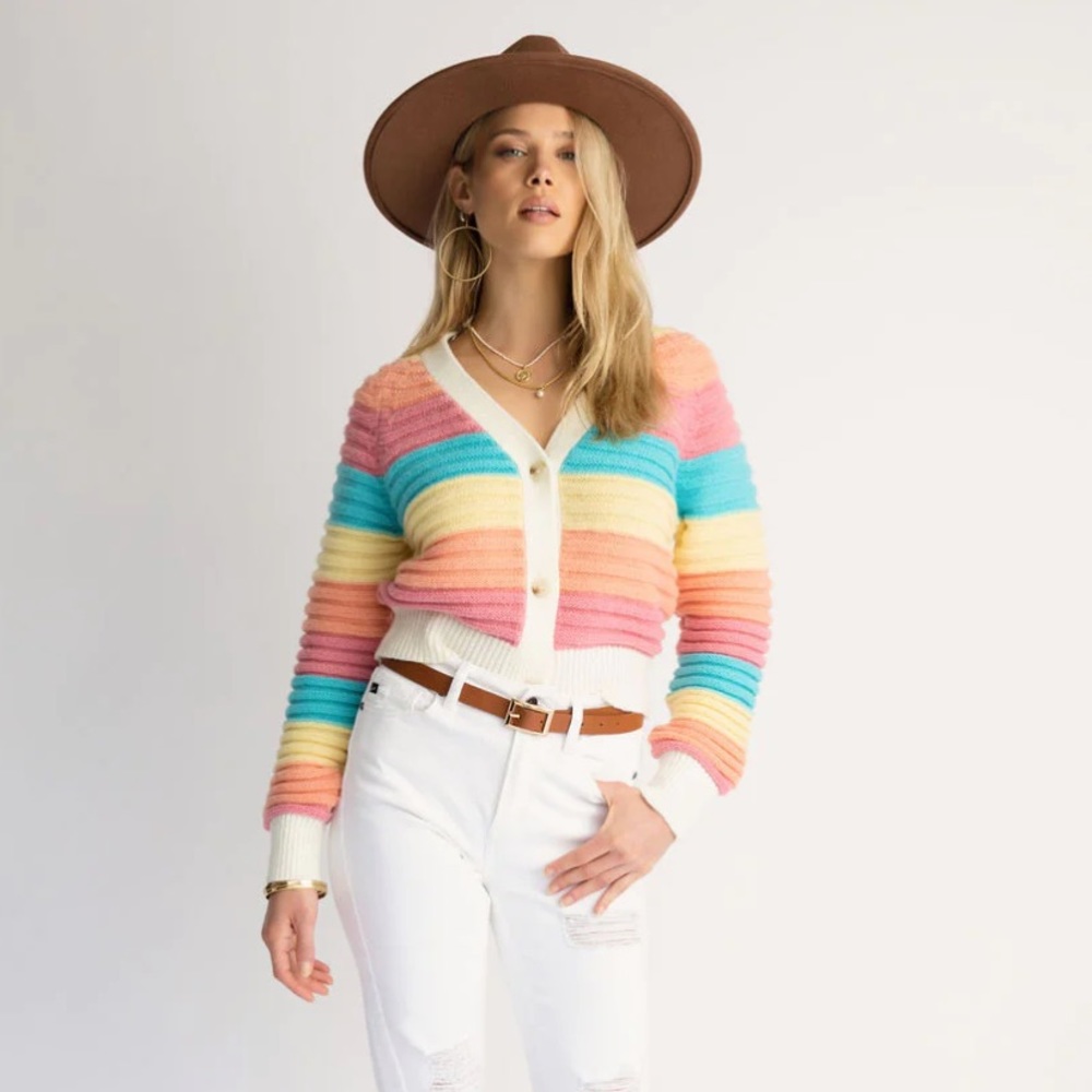 Striped cardigan